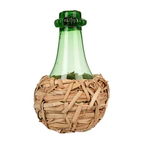 بطری شیشه ای طرح حصیری کد 112