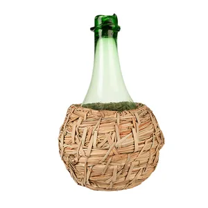 بطری شیشه ای طرح حصیری کد 113