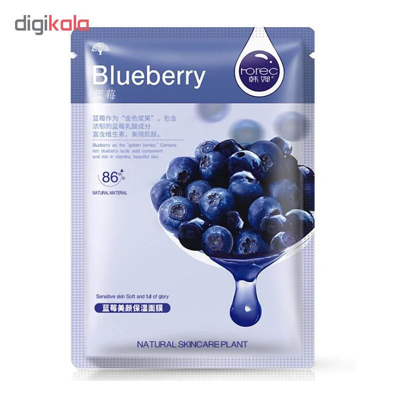 ماسک صورت رورک مدل بلوبری وزن 30 گرم