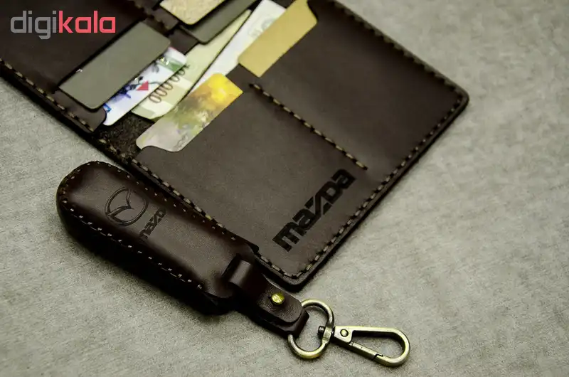 ست هدیه چرمینه اسپرت طرح مزدا کد 49027-KLES