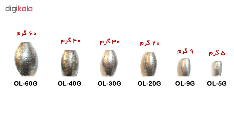 سرب ماهیگیری اسکار کد OL-5G بسته 10 عددی