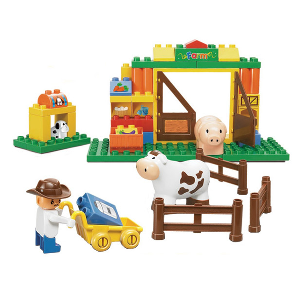اسباب بازی ساختنی اسلوبان مدل Kiddy Bricks Happy Farm M38-B6002
