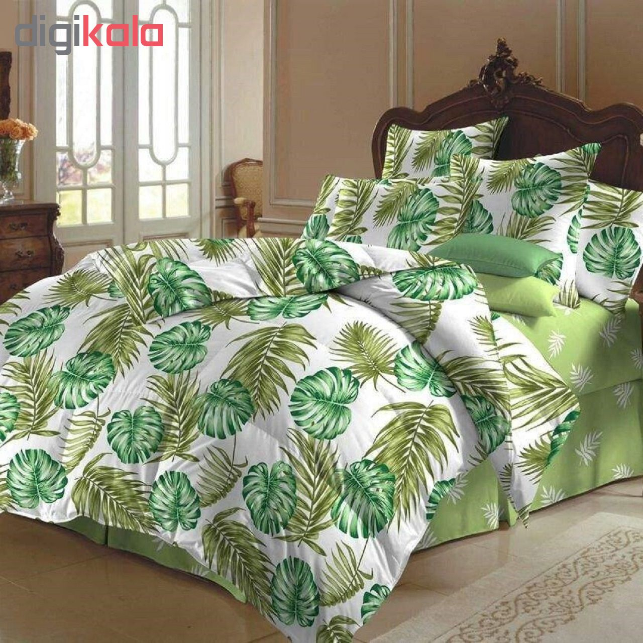 سرویس خواب کوکوجم مدل leaf 01 یک نفره 4 تکه