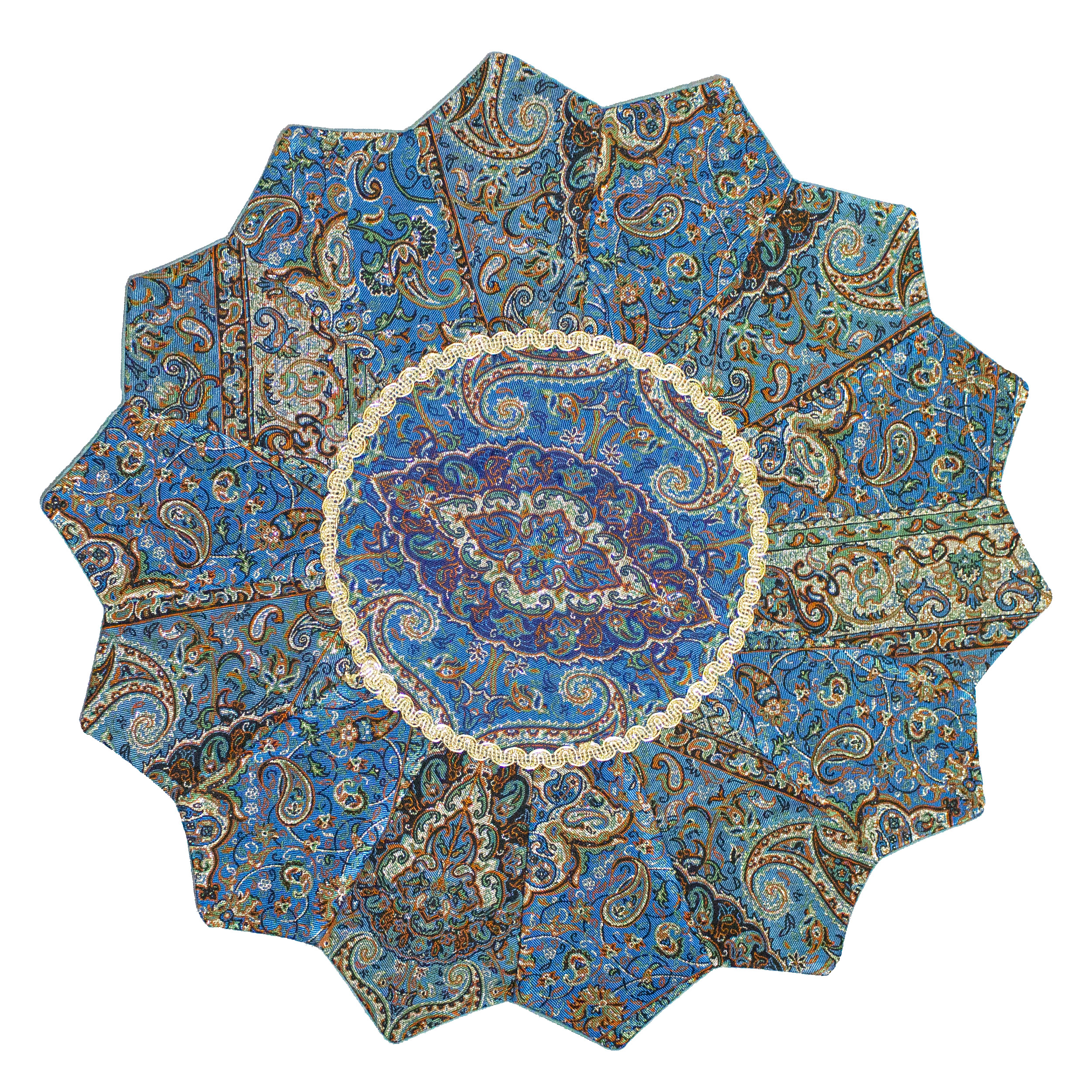 رومیزی ترمه طرح خورشیدی کد T-118