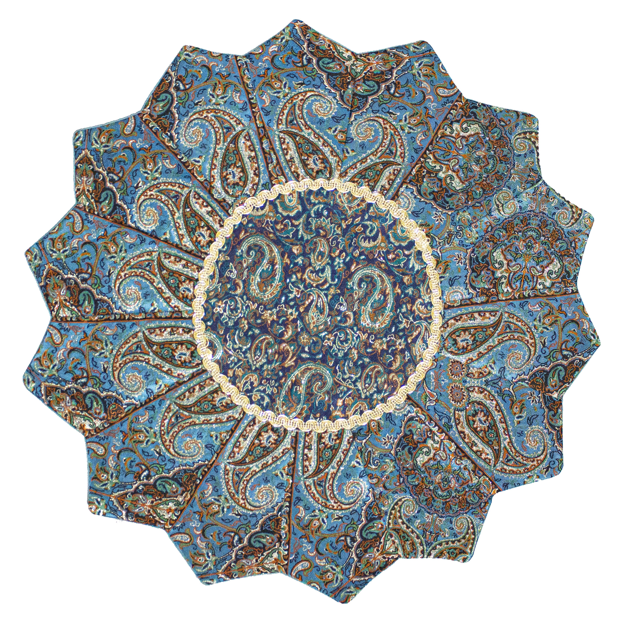رومیزی ترمه طرح خورشیدی کد T-119