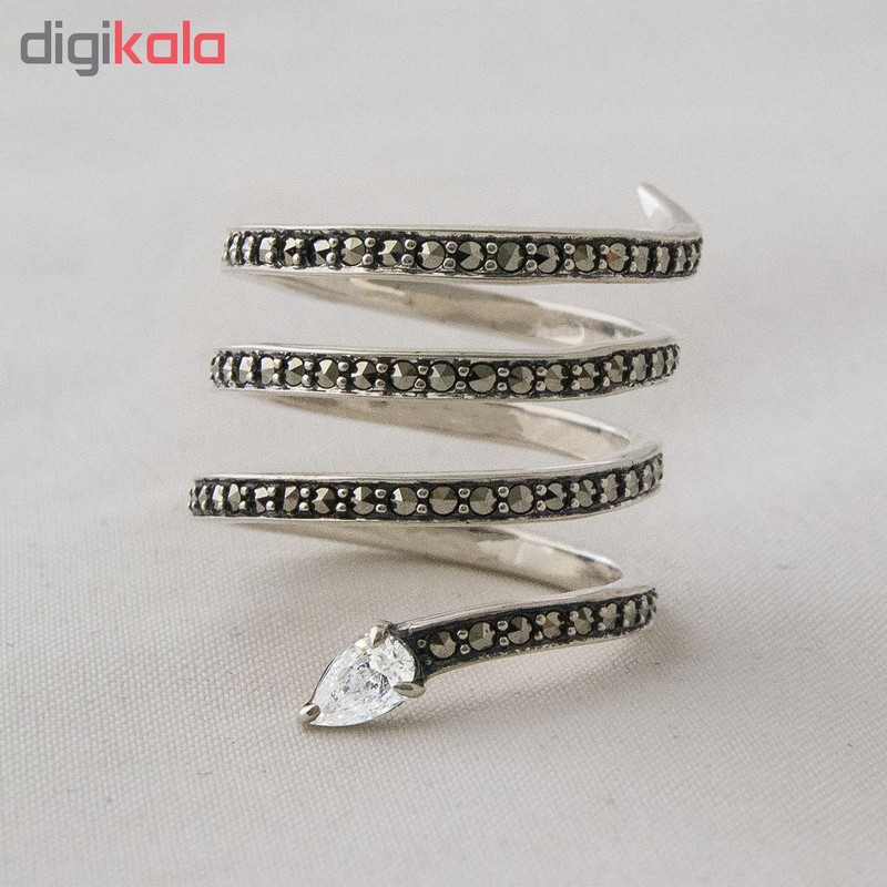 انگشتر نقره زنانه کد TJM002