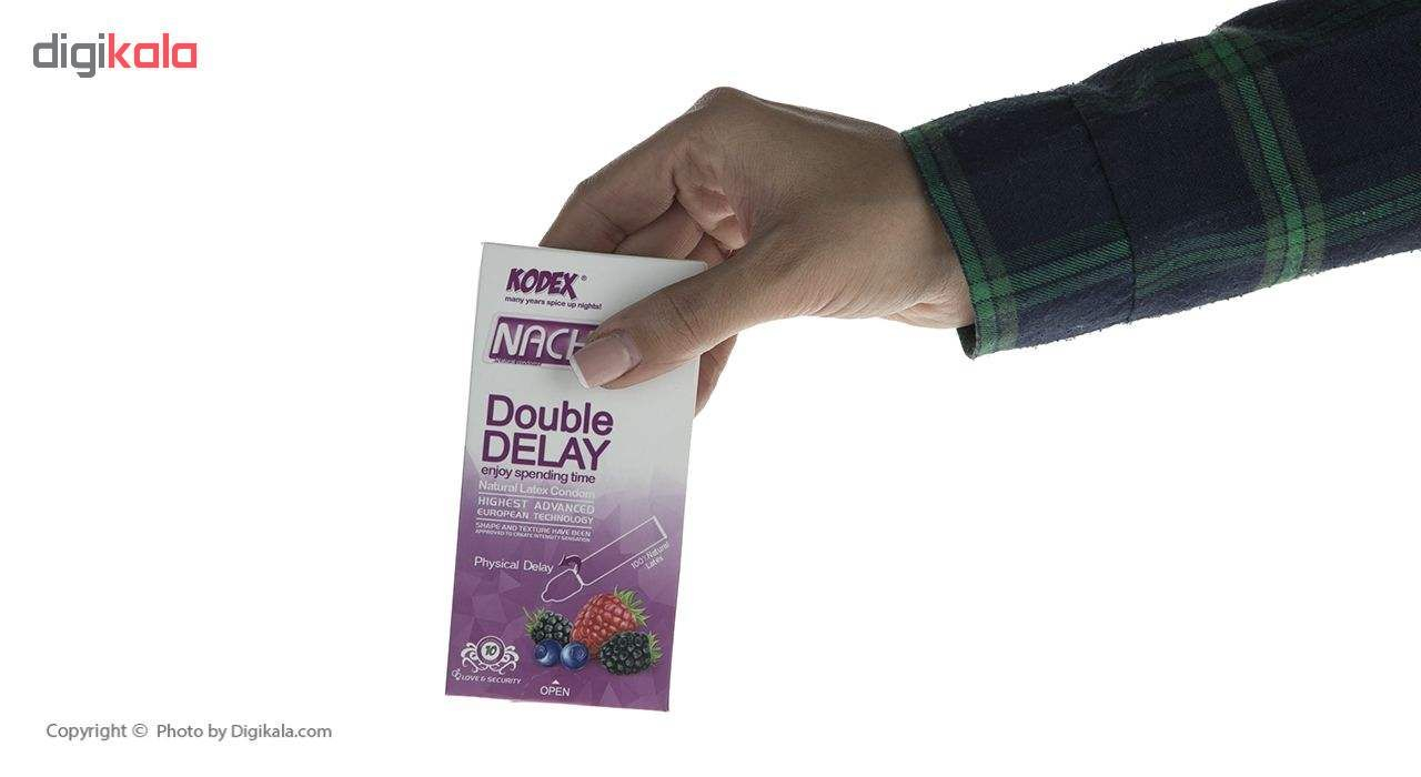 کاندوم ناچ کدکس مدل Double Delay بسته 10 عددی به همراه کاندوم بادی گارد مدل اکسترا سیف بسته 4 عددی