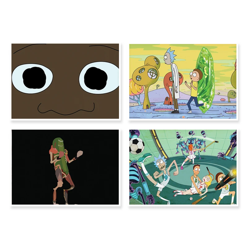 پوستر طرح Rick And Morty کد A-1383 مجموعه 4 عددی