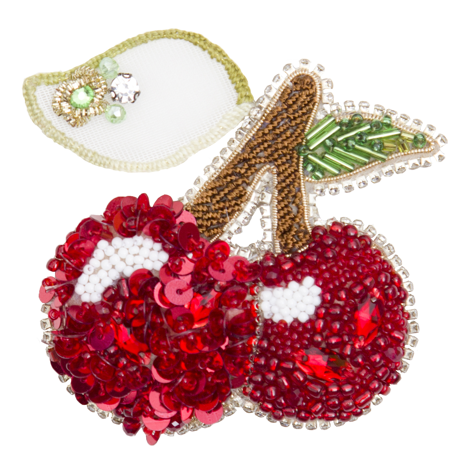 گل سینه زنانه طرح گیلاس کد gs02