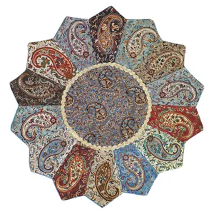 رومیزی ترمه طرح خورشیدی کد T-130