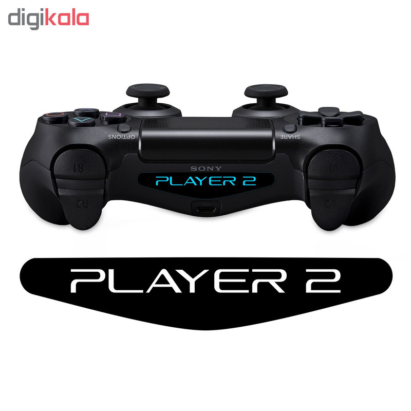 برچسب لایت بار دسته پلی استیشن 4 ونسونی طرح PLAYER