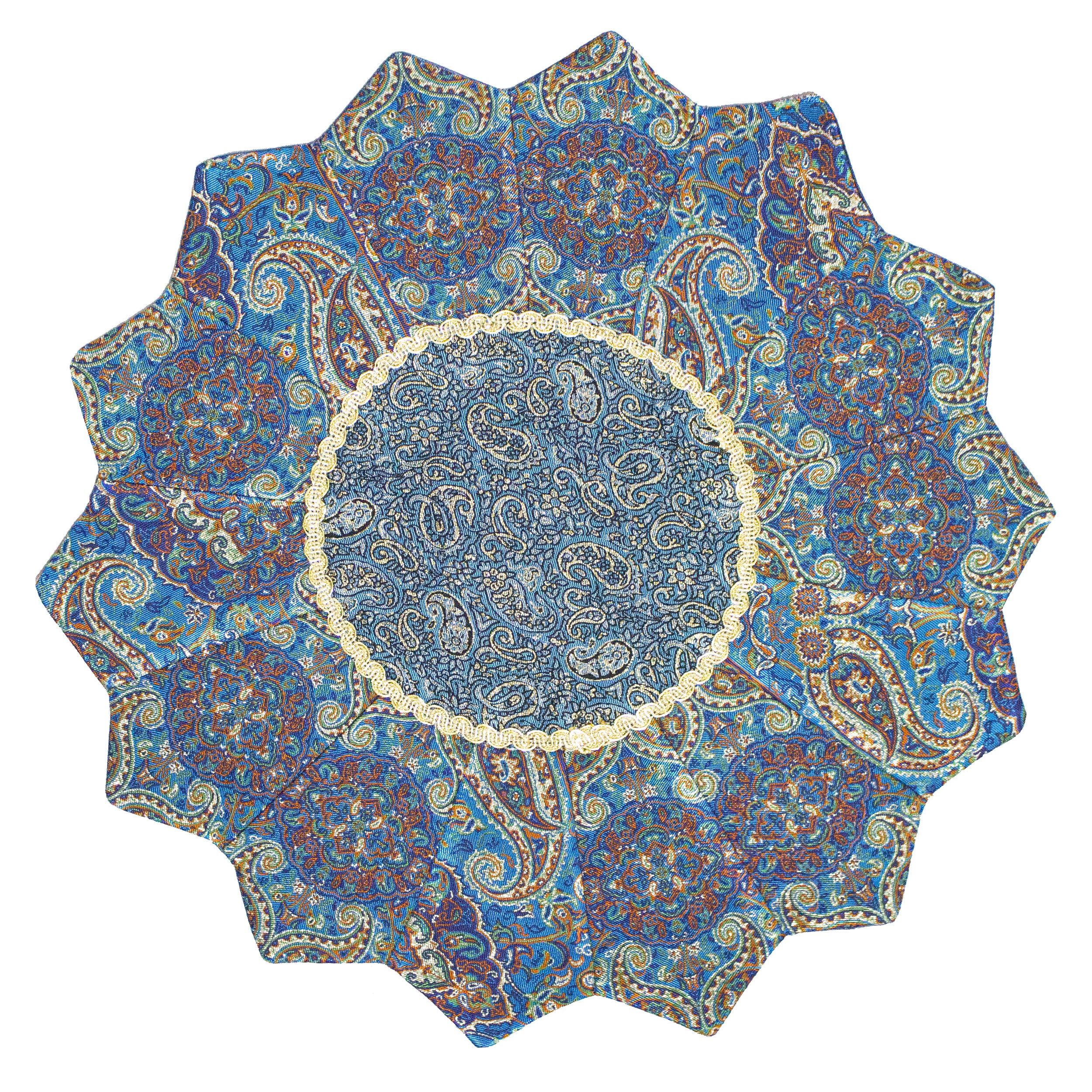 رومیزی ترمه طرح خورشیدی کد T-143