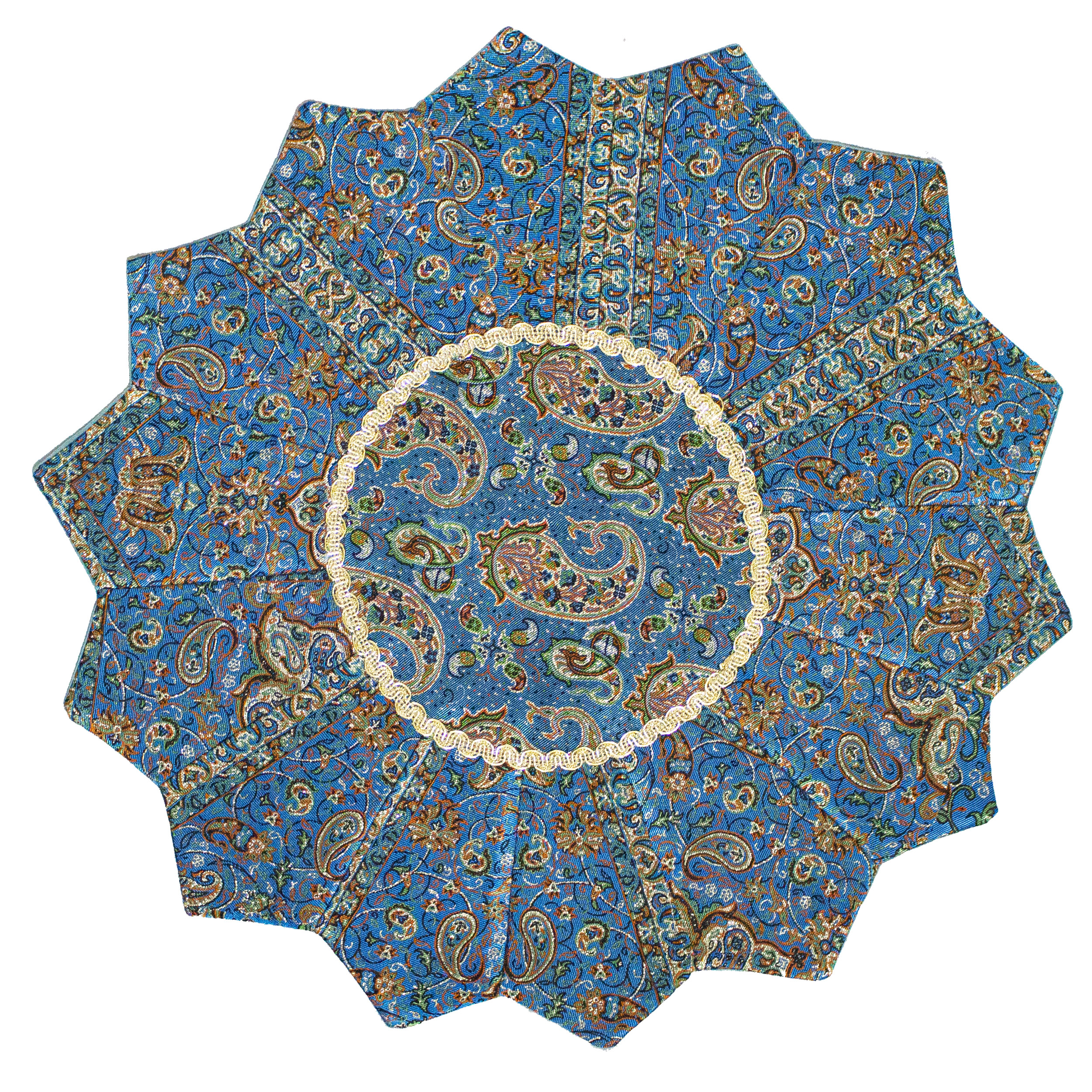 رومیزی ترمه طرح خورشیدی کد T-145