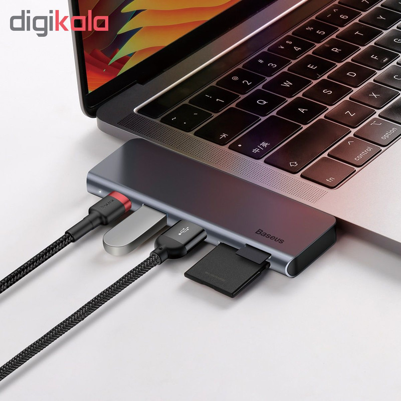هاب 5 پورت USB-C باسئوس مدل CAHUB-K 2