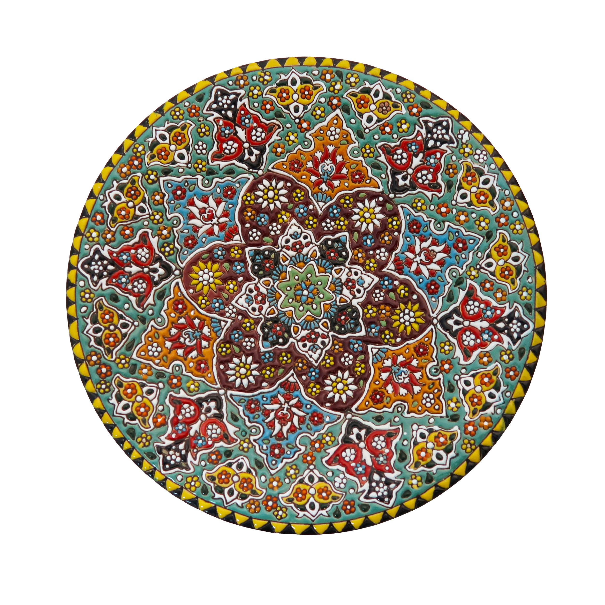 بشقاب میناکاری مدل Plt-C-G51-30