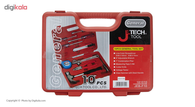 مجموعه 10 عددی ابزار جتک مدل JEB-F10