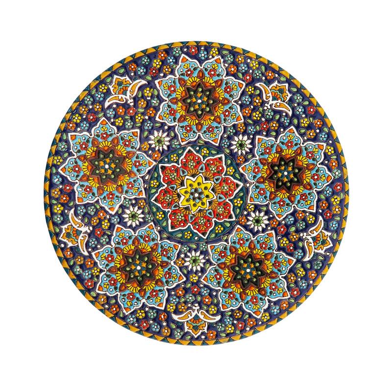 بشقاب میناکاری مدل Plt-C-DB52-30