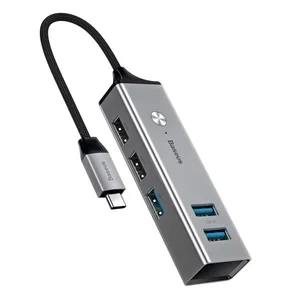 هاب 5 پورت USB-C باسئوس مدل CAHUB-D 