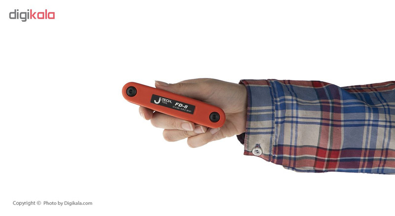 مجموعه 8 عددی آچار آلن تاشو جتک مدل HRC56-61