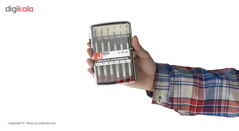 پیچ گوشتی ساعتی جتک مدل S2 PM_M مجموعه 6 عددی