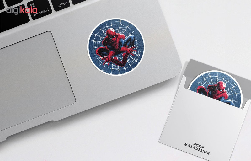 استیکر لپ تاپ ماسا دیزاین طرح Spider Man مدل STK554
