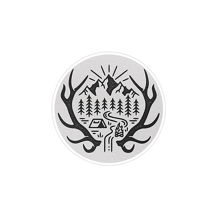 استیکر لپ تاپ ماسا دیزاین طرح شاخ مدل STK566