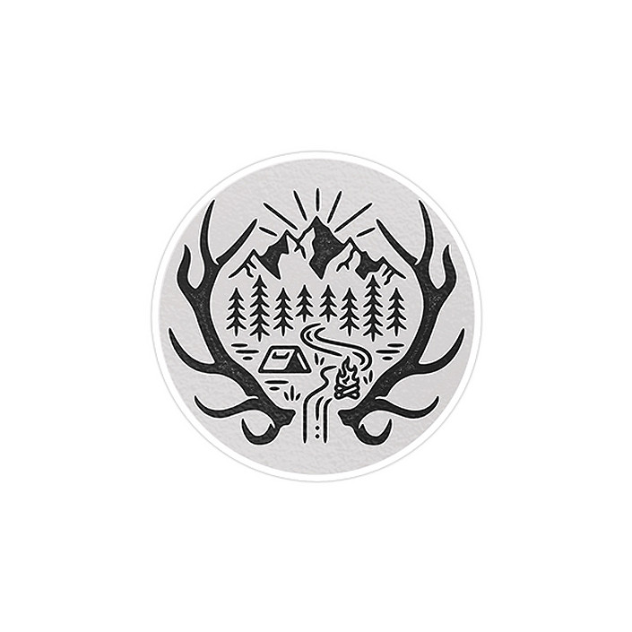استیکر لپ تاپ ماسا دیزاین طرح شاخ مدل STK566