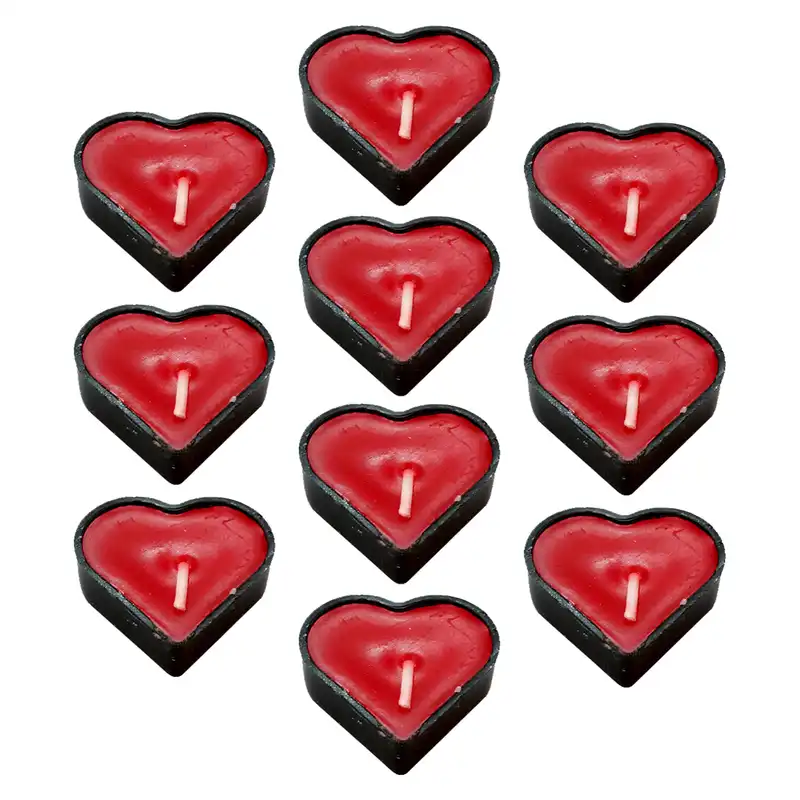 شمع وارمر طرح قلب کد RF345 بسته 10 عددی