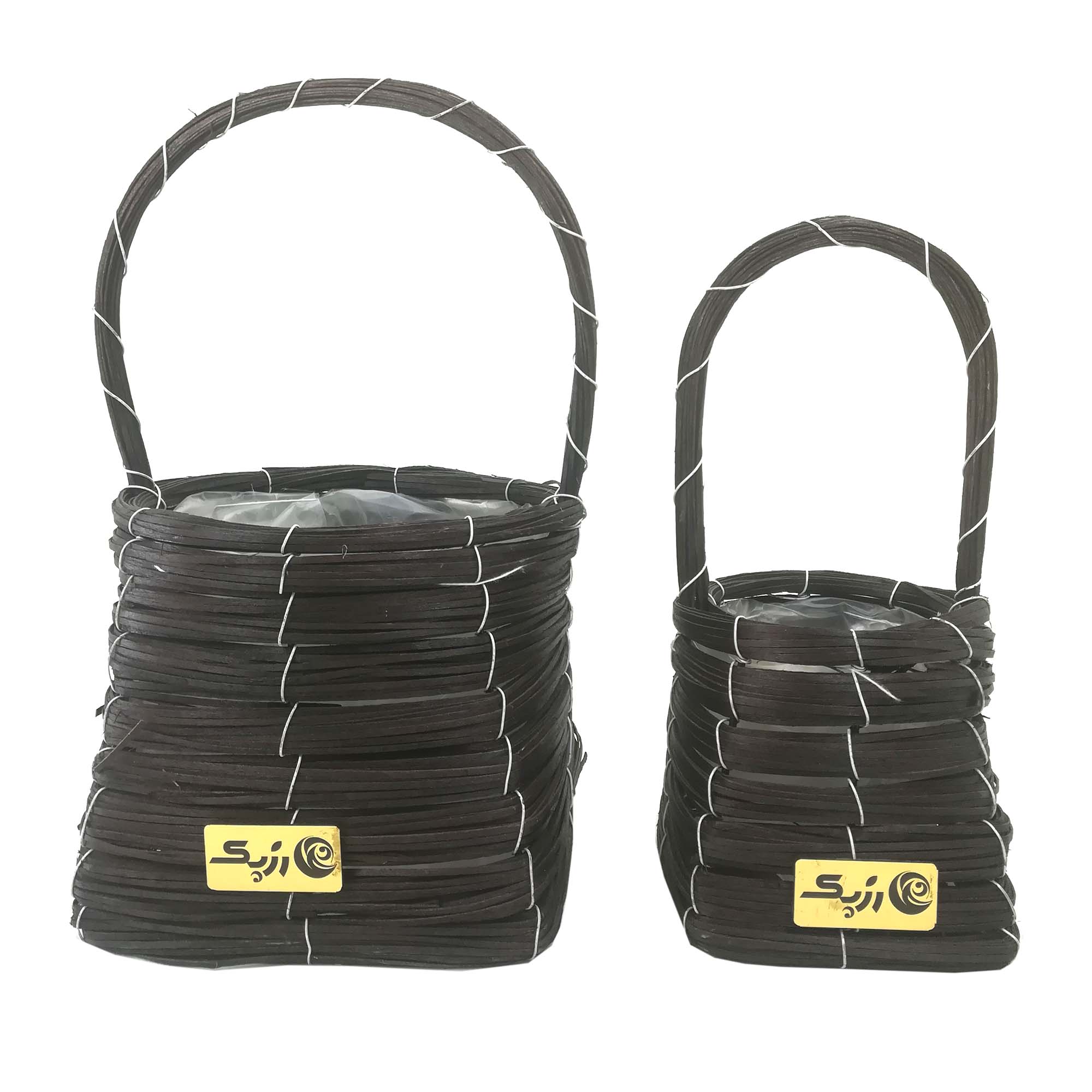 سبد حصیر بافی رزپک کد gh901 مجموعه 2 عددی