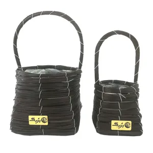 سبد حصیر بافی رزپک کد gh901 مجموعه 2 عددی