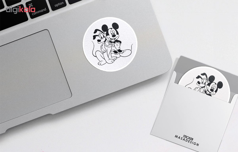 استیکر لپ تاپ ماسا دیزاین طرح Mickey Mouse مدل STK572