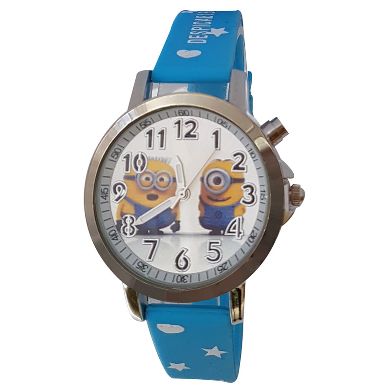 ساعت مچی عقربه ای پسرانه طرح مینیون کد E-smi1