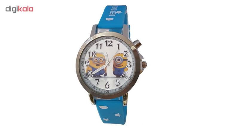ساعت مچی عقربه ای پسرانه طرح مینیون کد E-smi1
