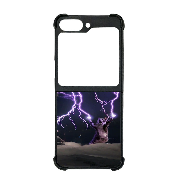 کاور قاب گارد هوم طرح گربه مناسب برای گوشی موبایل سامسونگ galaxy z flip 6