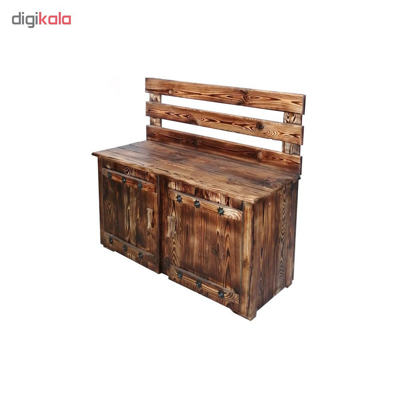 جاکفشی چوبر طرح نیمکت کد 009