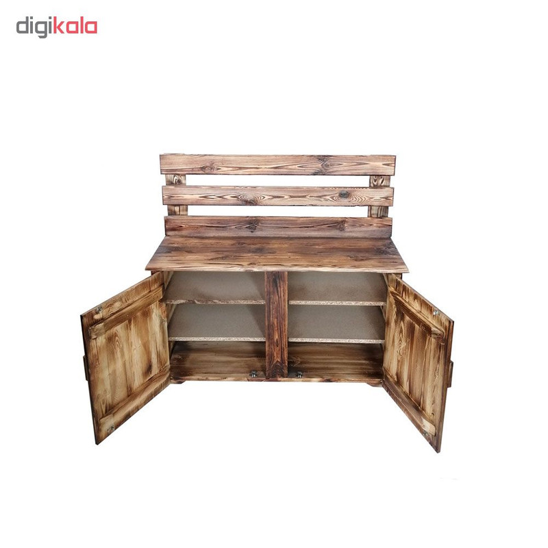 جاکفشی چوبر طرح نیمکت کد 009