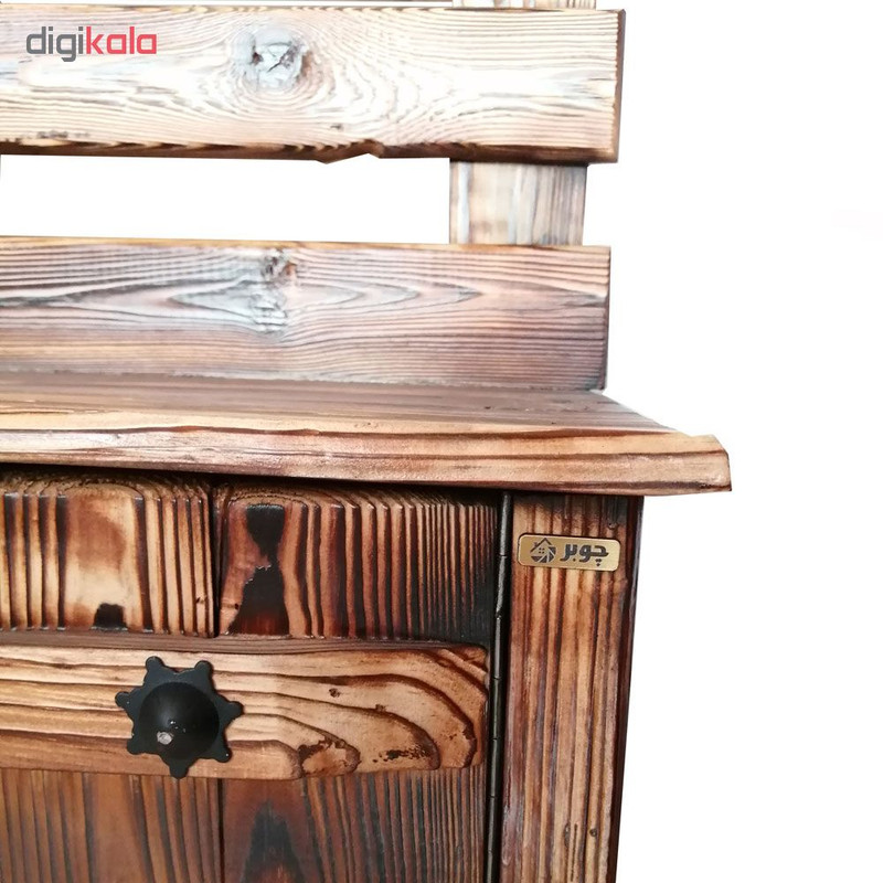 جاکفشی چوبر طرح نیمکت کد 009