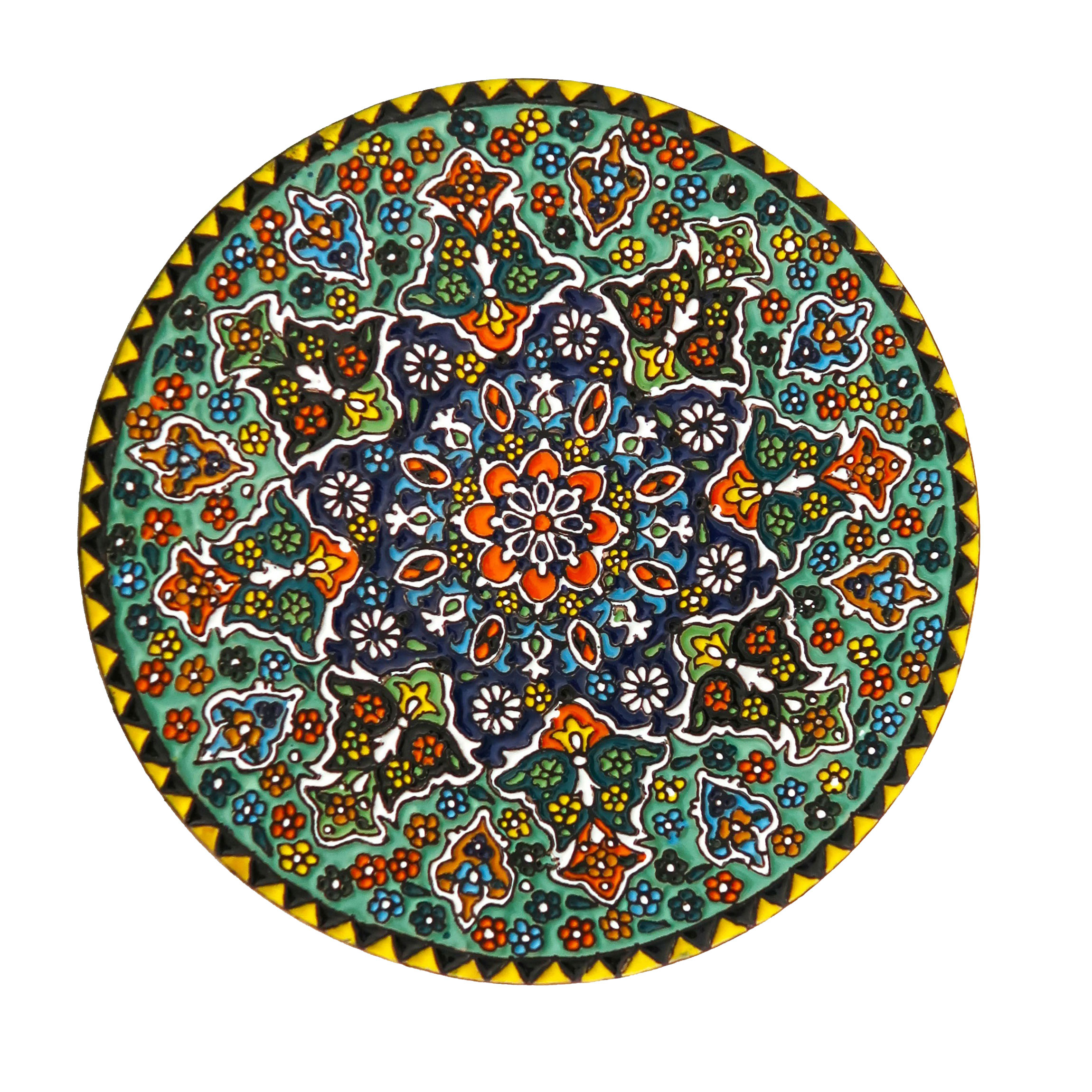 بشقاب میناکاری مدل Plt-C-Gr03-25