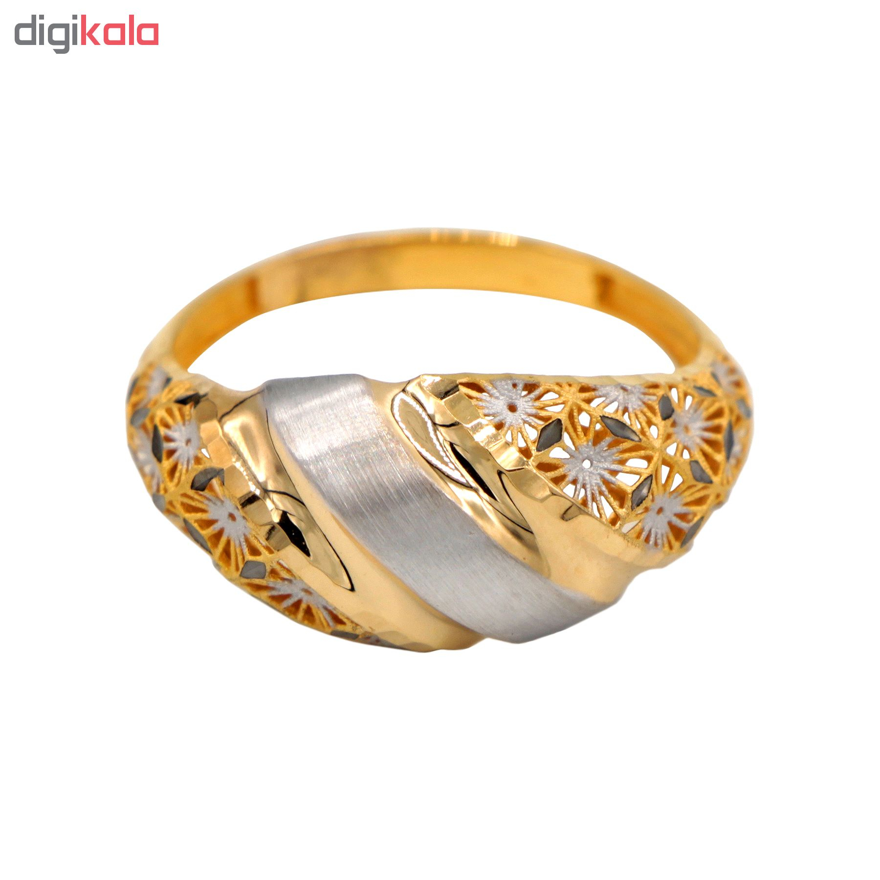 انگشتر طلا 18 عیار زنانه دارینا کد 0611.1.02.7008