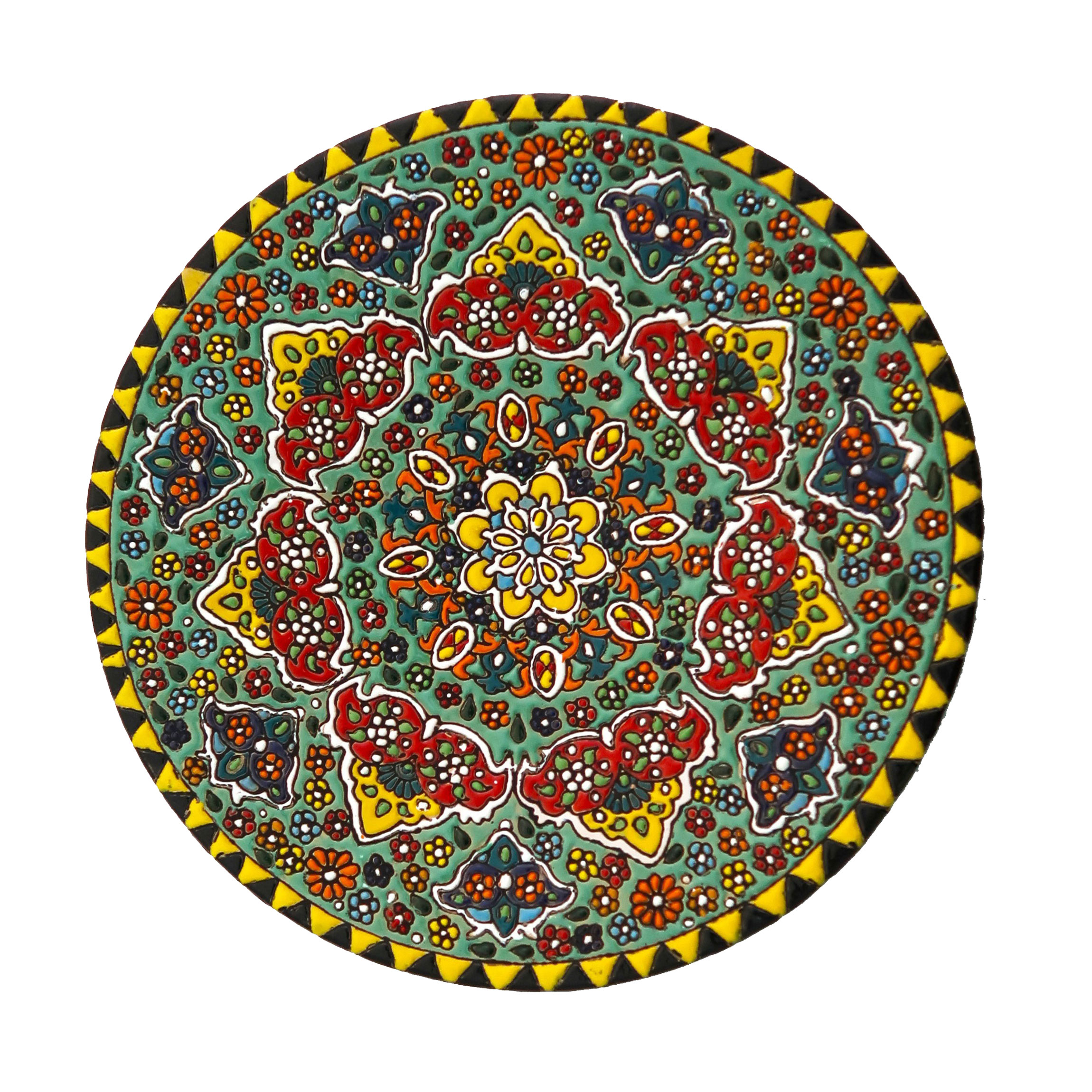 بشقاب میناکاری مدل Plt-C-Gr04-25
