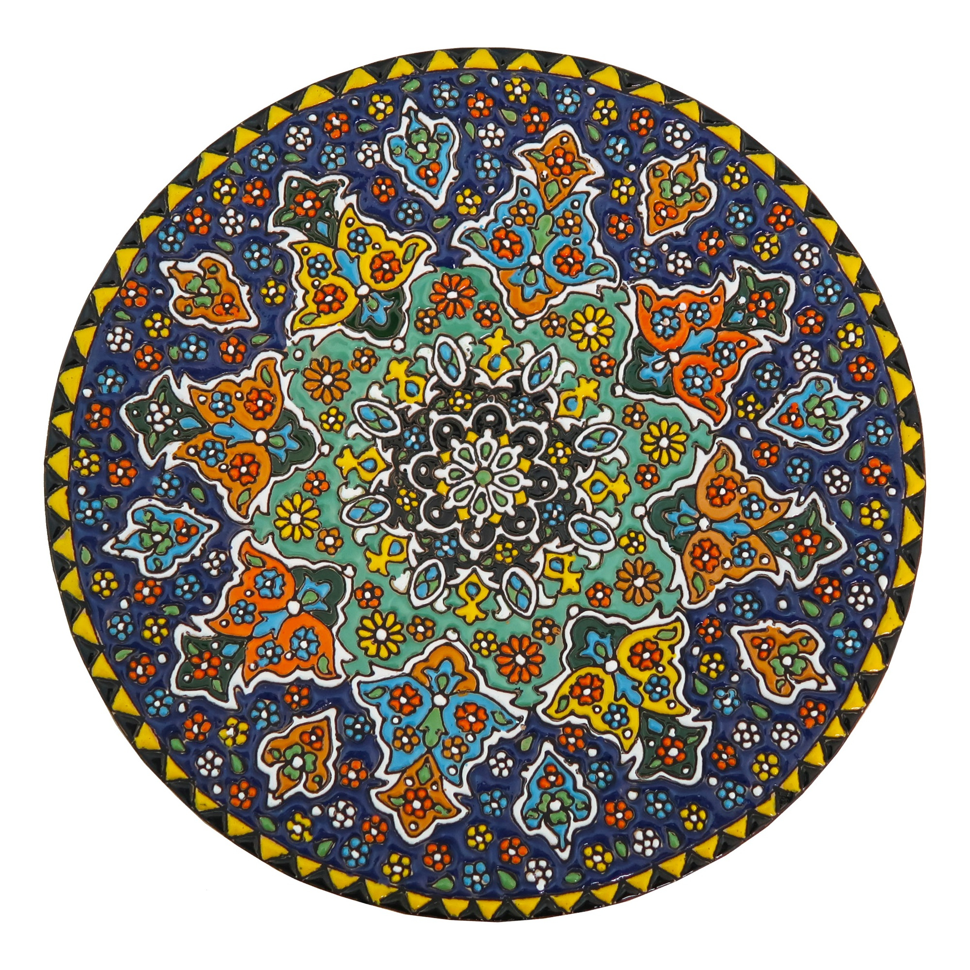 بشقاب میناکاری مدل Plt-C-DB07-25
