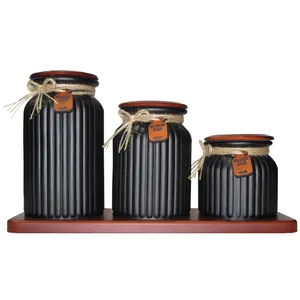 بانکه اوک مدل BlackJar1  مجموعه 3 عددی