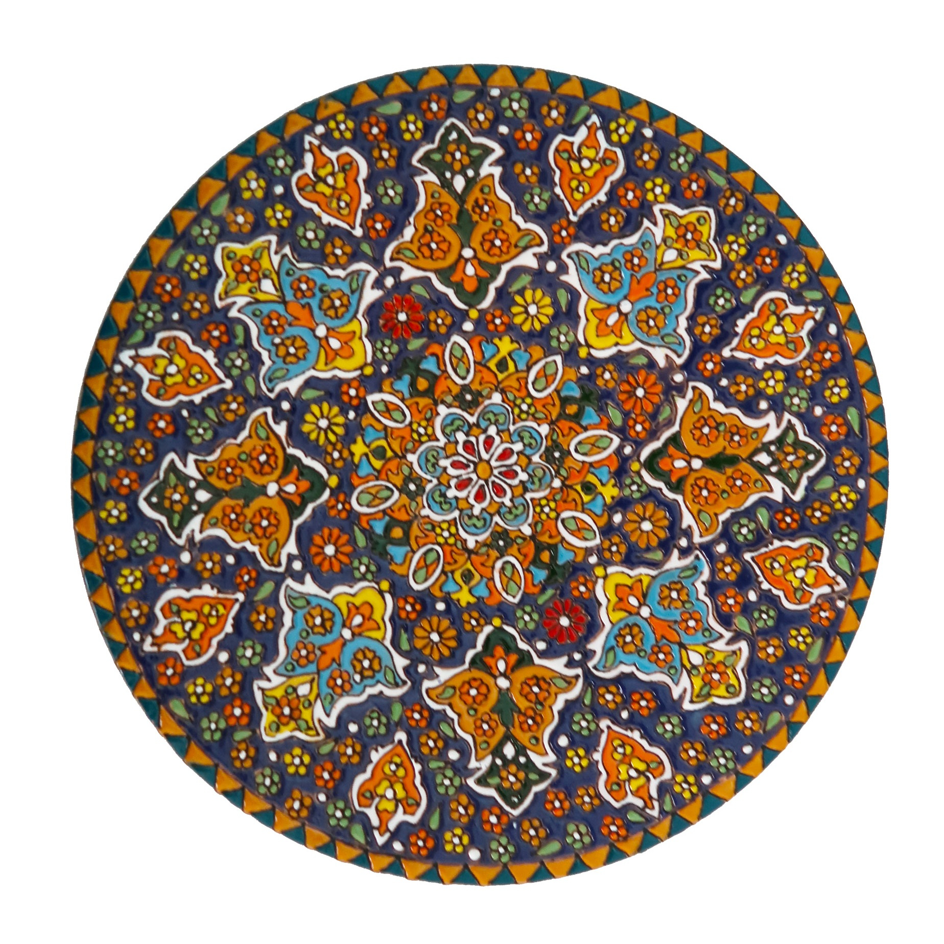 بشقاب میناکاری مدل Plt-C-DB08-25
