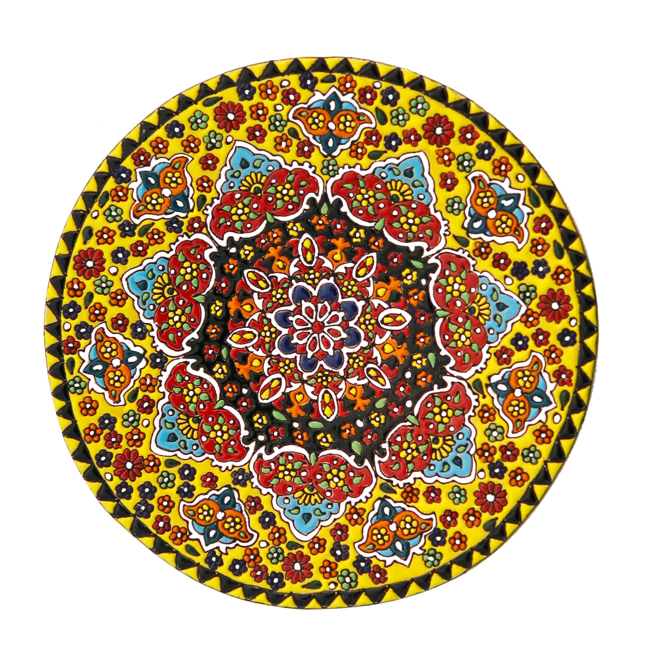 بشقاب میناکاری مدل Plt-C-Y05-25