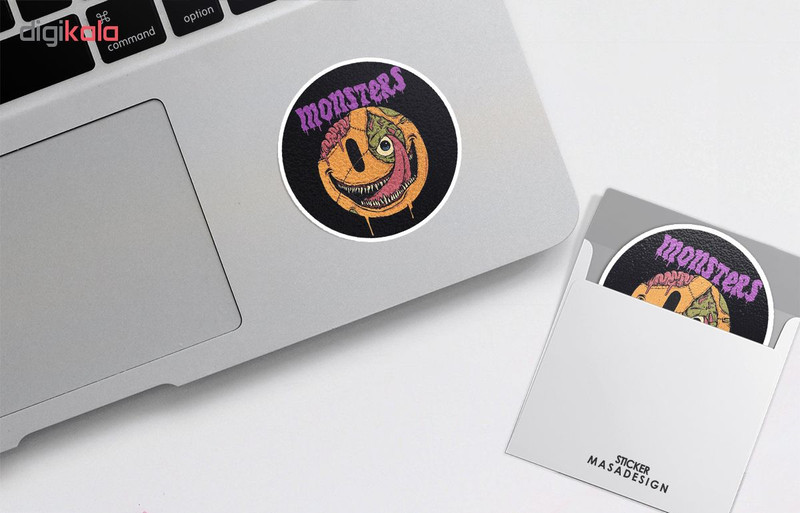 استیکر لپ تاپ ماسا دیزاین طرح Smile مدل STK598