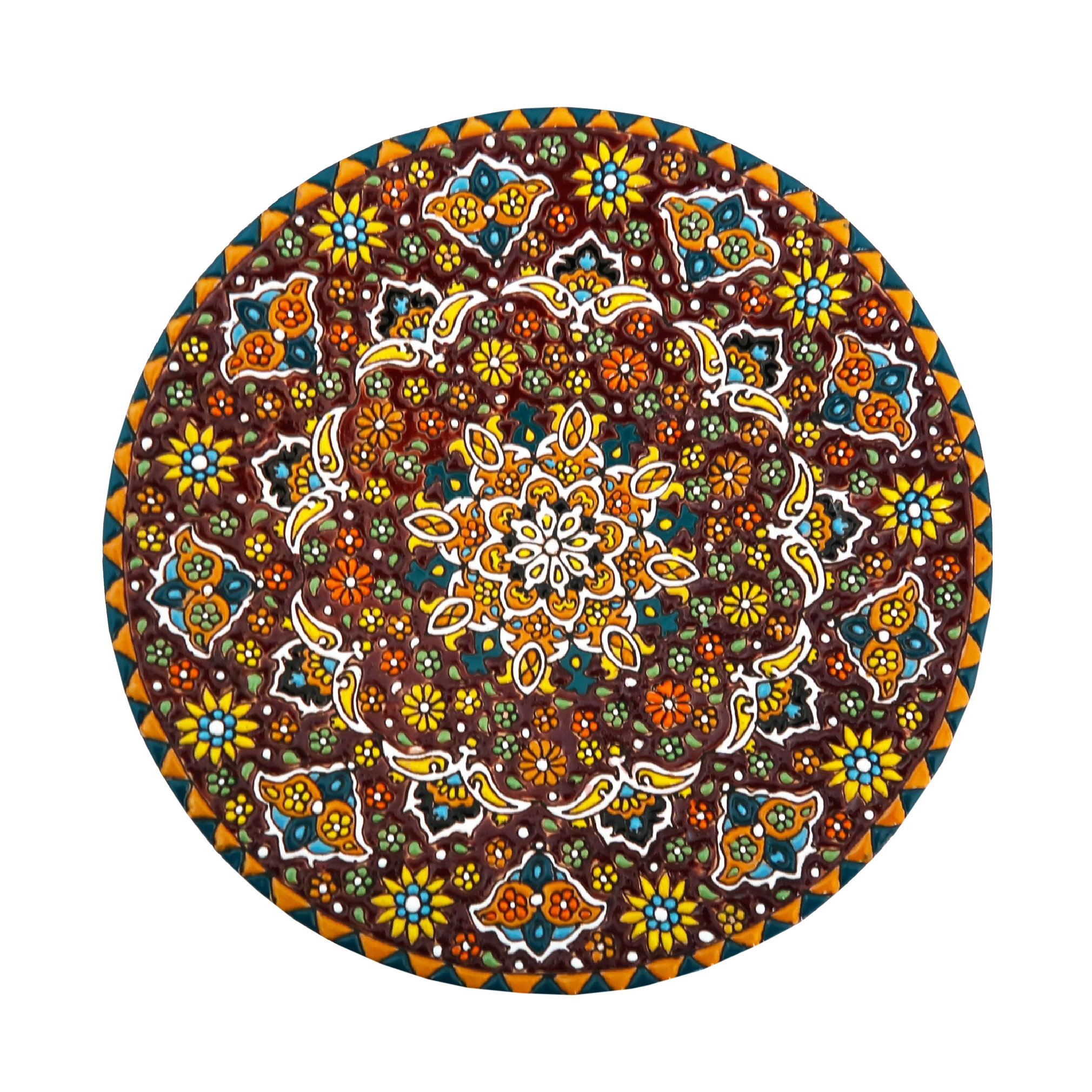 بشقاب میناکاری مدل Plt-C-R16-25
