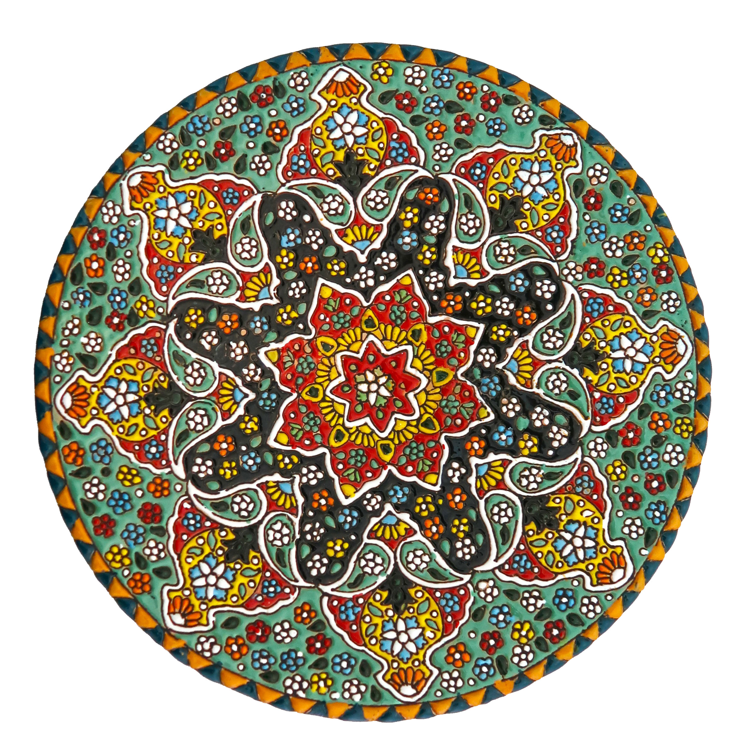بشقاب میناکاری مدل Plt-C-G14-25