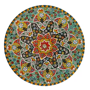 بشقاب میناکاری مدل Plt-C-G14-25