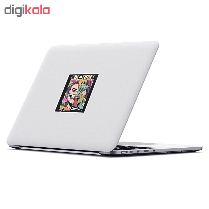 استیکر لپ تاپ ماسا دیزاین طرح monster مدل STK631