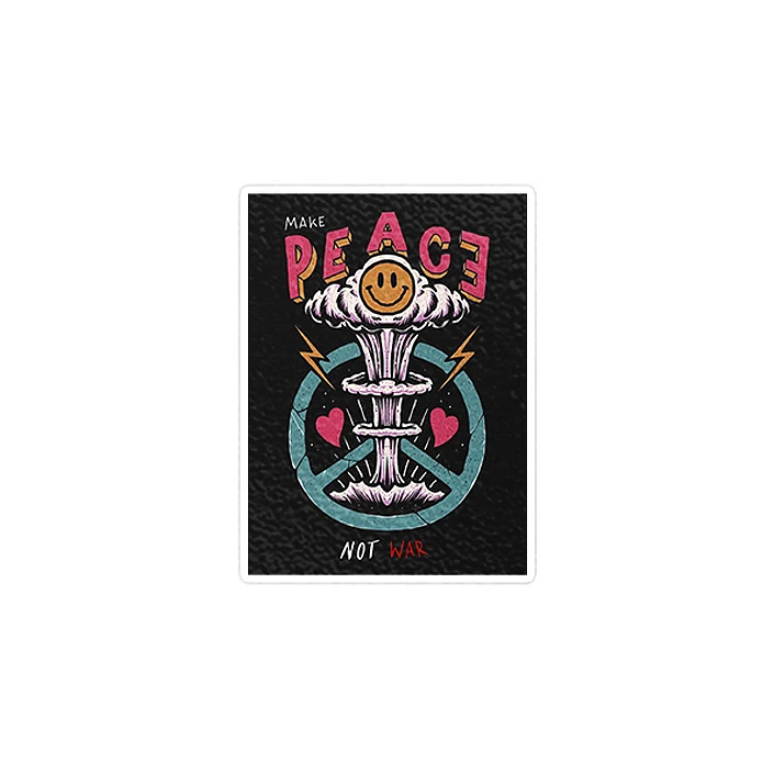 استیکر لپ تاپ ماسا دیزاین طرح peace مدل STK632